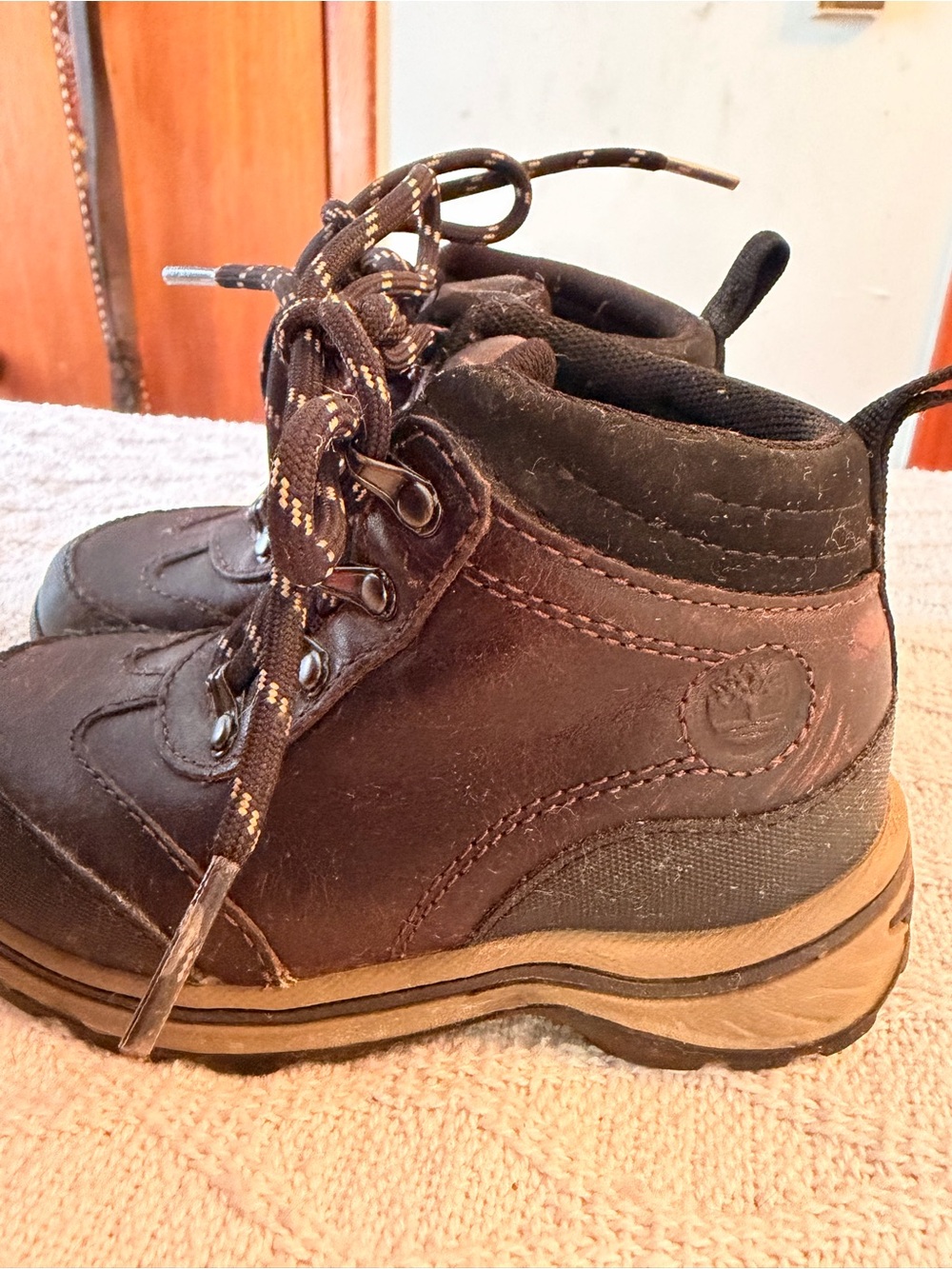 Timberland Toddler Dark Brown Lace-Up Outdoor Boots